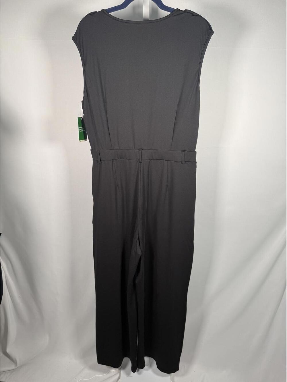 NWT Halara Women's Black V-Neck Wide Leg Jumpsuit Size XL - Picture 3 of 8